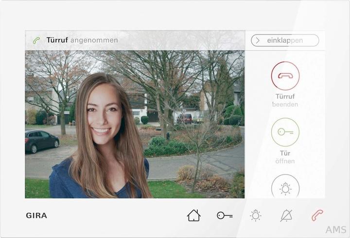 Image du produit Gira 120903 Station d'appartement vidéo AP 7 Türko blanc pur
