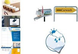 Actual product image Herma Weatherproof labels A4