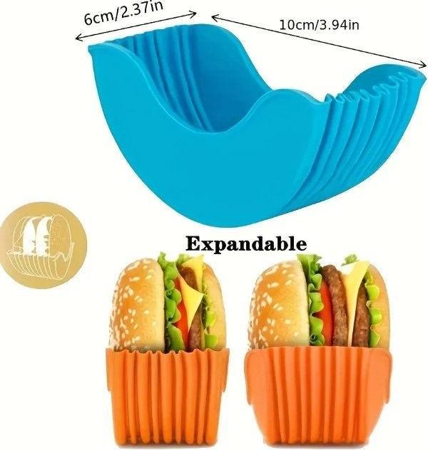 Image du produit MU Classic Porte-hamburgers en silicone Lot de 4