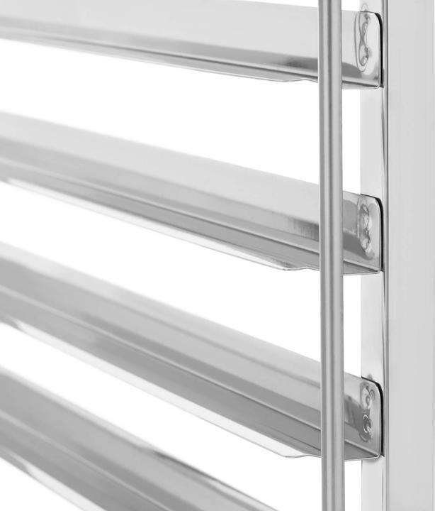 Produktbild Royal Catering Stikkenwagen Bäckerei Backblechwagen Ofenwagen 7 Einschübe + Ablage 80 kg