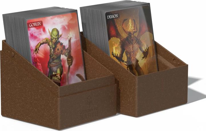 Actual product image Ultimate Guard Card Box Boulder Deck Case Standard Size 100+ Brown