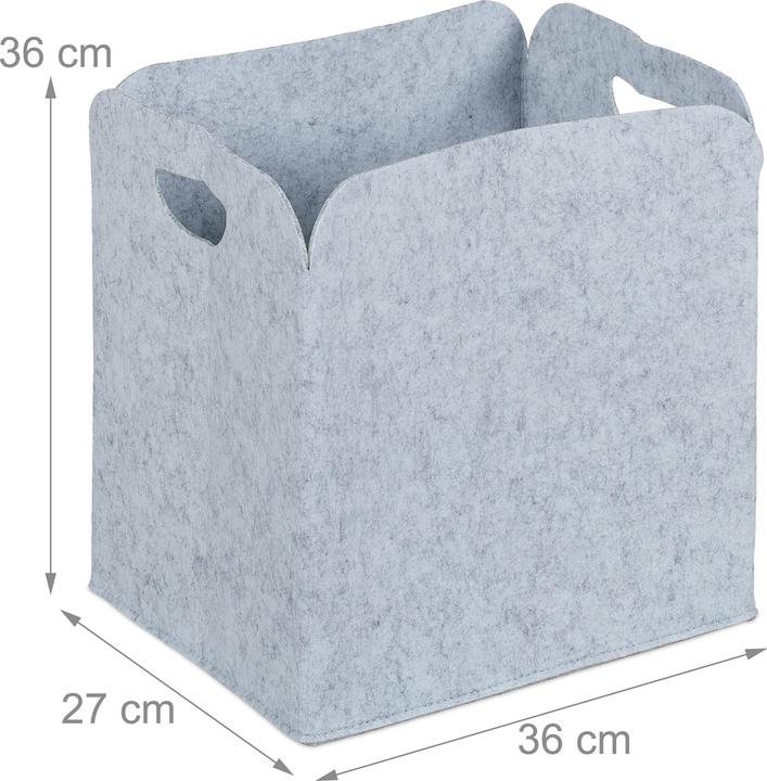 Image du produit Relaxdays 2x panier de rangement (1 x, 36 x 27 x 36 cm)