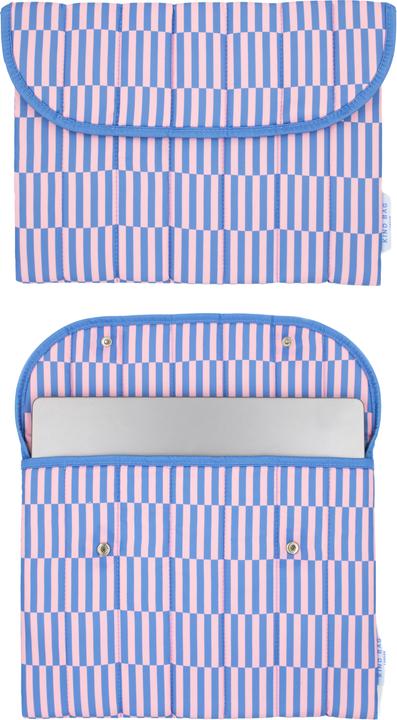 Actual product image Kind Bag Laptop Sleeve 13" Blocks Blue & Pink (13")