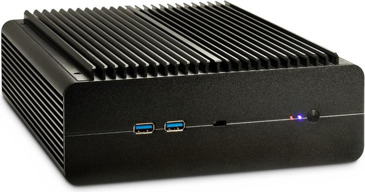 Actual product image Intertech Inter-Tech Geh Mini ITX IP-60 black 2xUSB 3.0 77x210x240mm (Mini-ITX)