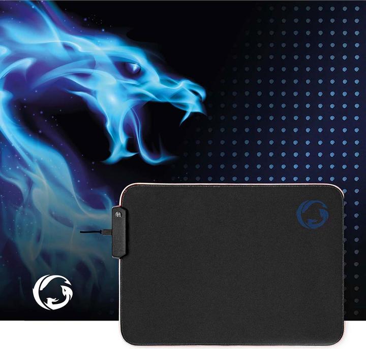 Immagine prodotto Nedis Tappetino per mouse da gioco | Gomma / Microfibra | Nero (XL)