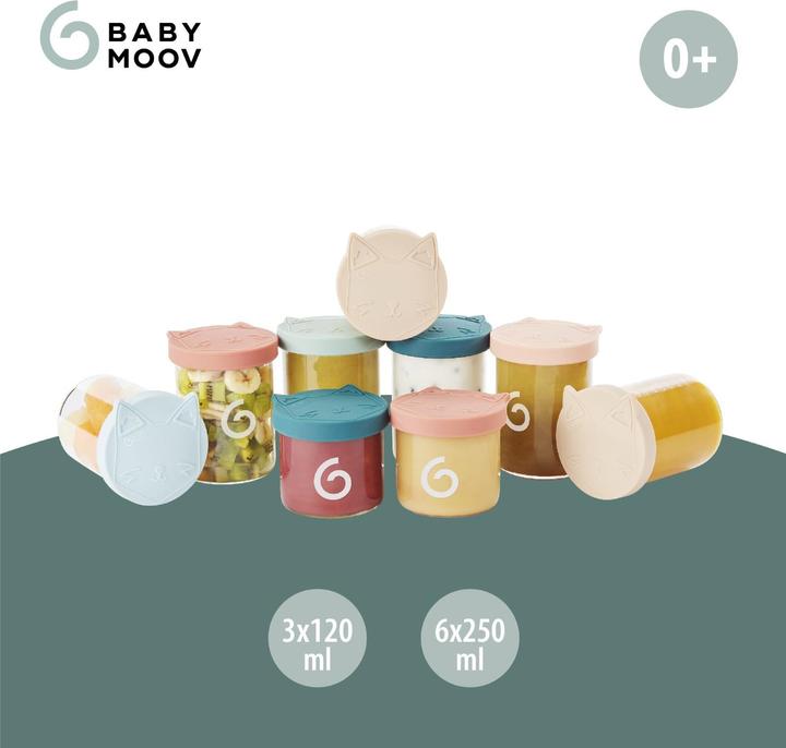 Actual product image Babymoov Isy Bowls Set 6 x 250 ml + 3 x 120 ml