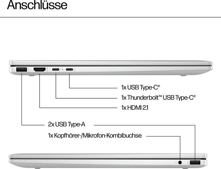 Produktbild HP Envy x360 2-in-1 16-ac0473ng (16", 512 GB, 16 GB, DE, Intel Core Ultra 7 155U)