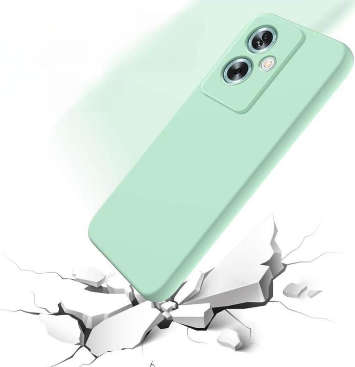 Actual product image Cover-Discount OPPO A79 5G - Silicone rubber case green (Oppo A79)