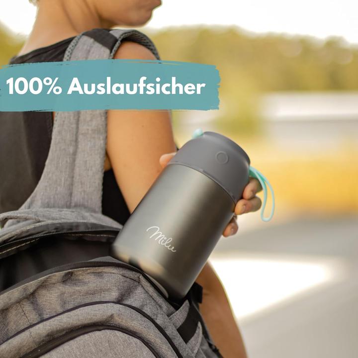 Actual product image Milu Thermo mug 450ml grey / blue (0.45 l)