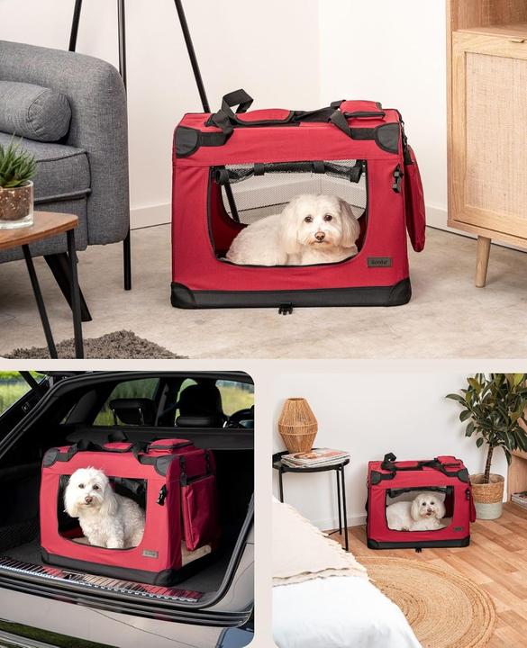 Actual product image Ionto Dog transport box (Cat, Dog, Foldable, Breathable, Safety closure, Washable)