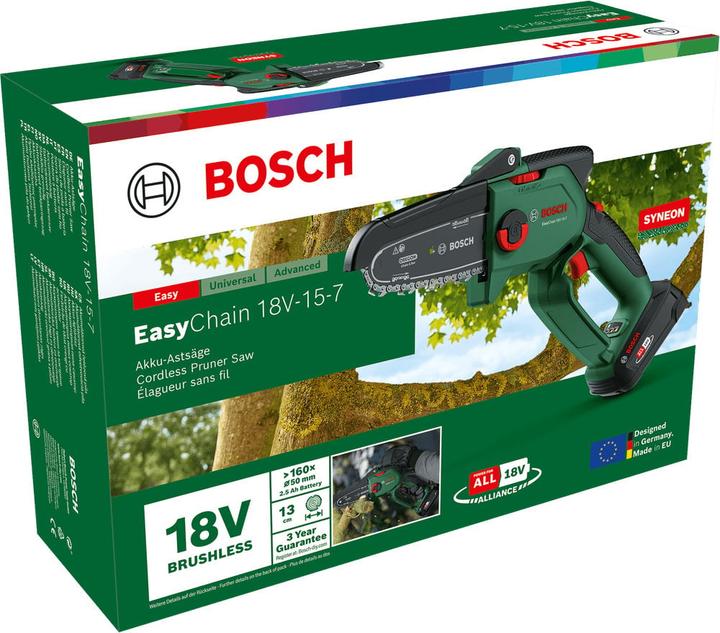 Actual product image DIY EasyChain 18V-15-7 cordless chainsaw (Battery chain saw)