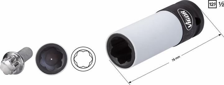 Productafbeelding Vigor Stopcontact 1/ (17 mm)