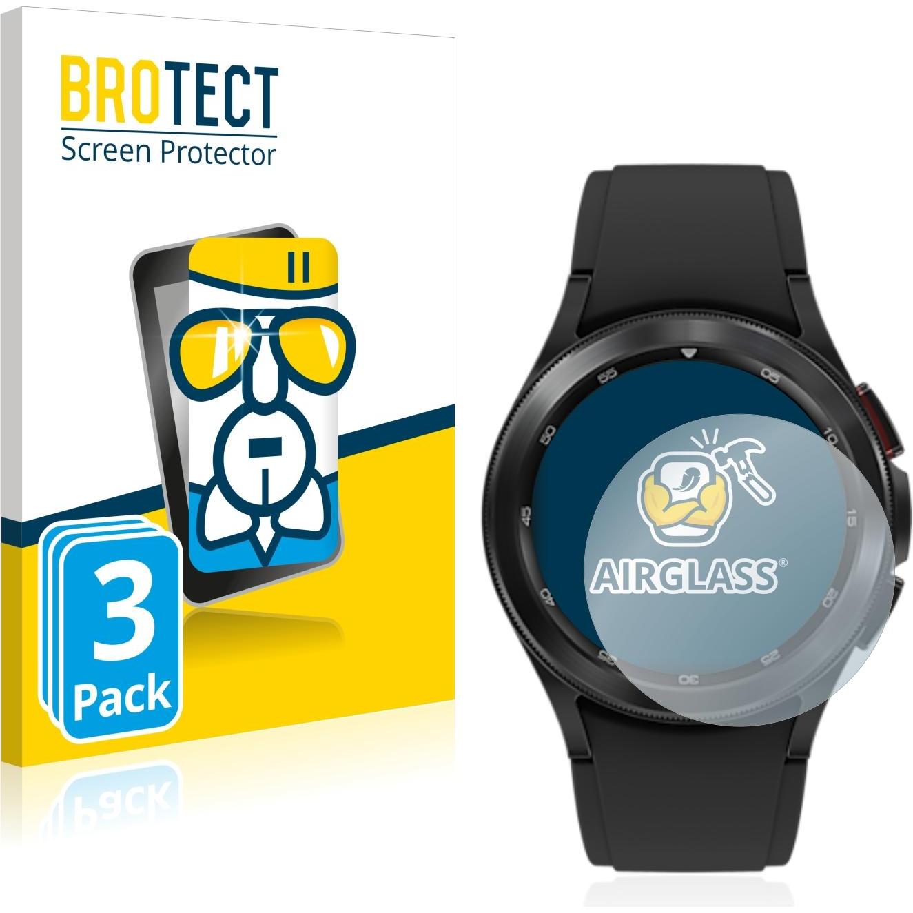 BROTECT AirGlass Panzerglasfolie, Smartwatch Schutzfolie, Transparent
