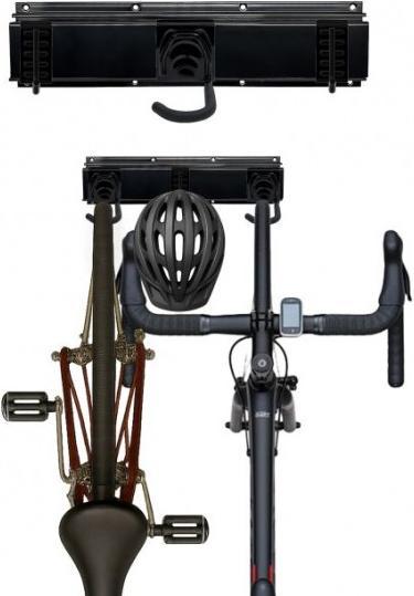 Actual product image Relaxdays Fahrrad Wandhalterung mit Schiene