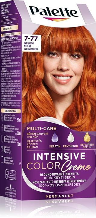 Palette Crème colorante intense pour cheveux 7-77 Intense Copper (7-77 Cuivre intense)