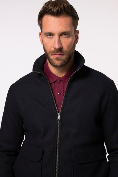 Actual product image JP1880 JP 1880 Bomberjacke, Wolle, Collegekragen, bis 7 XL (6XL)