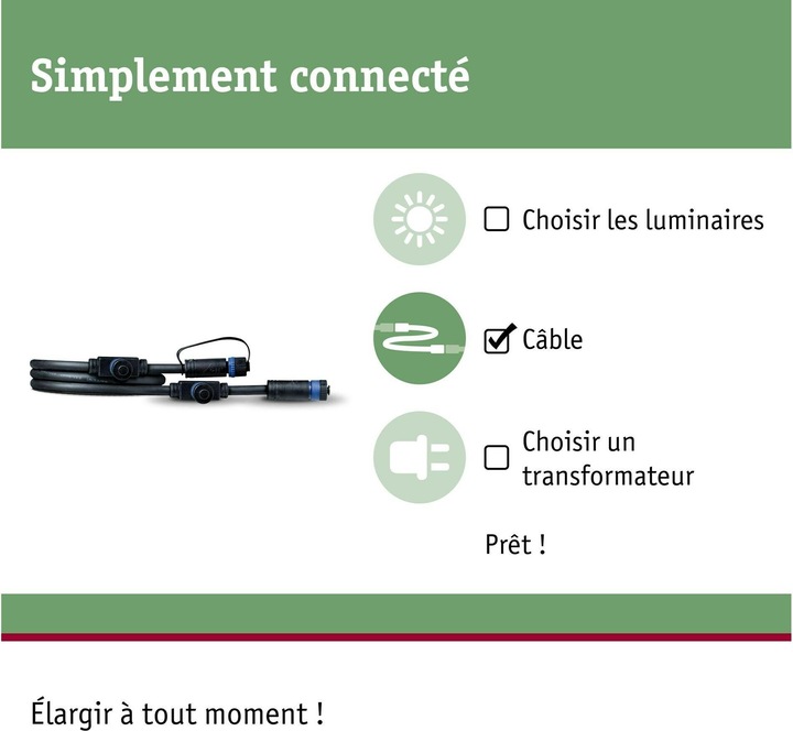 Actual product image Paulmann Outdoor Plug & Shine cable 1 in-3 out