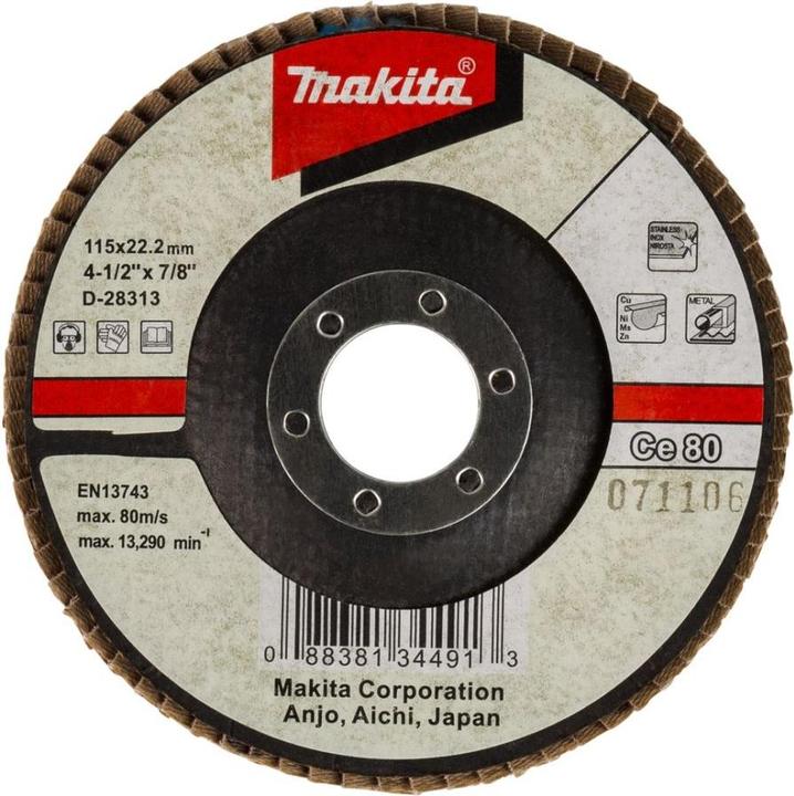 Produktbild Makita Fächerschleifsch. 115mm 80 (80)