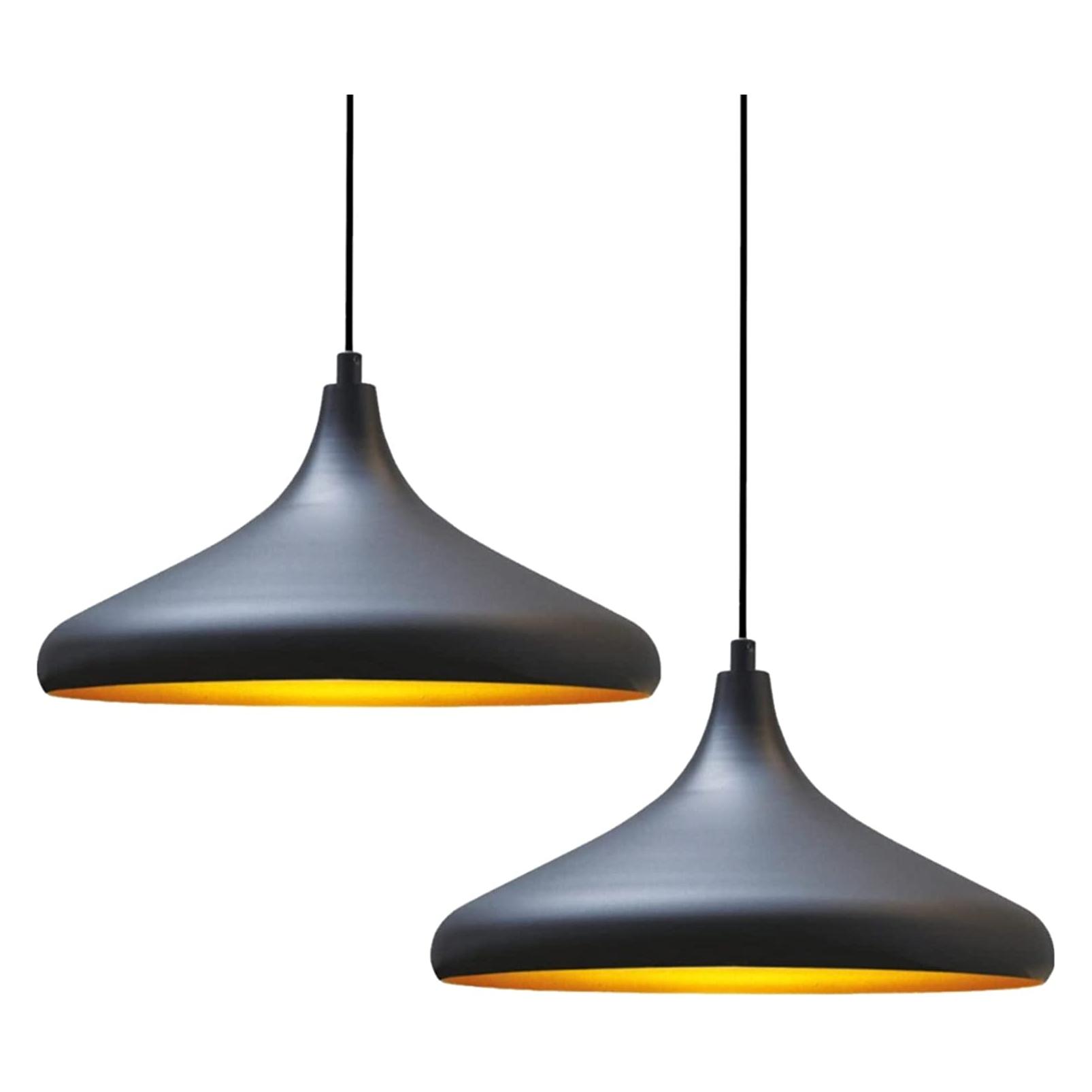 Bamyum, Hanglamp, Champion Pendelleuchte Schwarz X2 Flamme (E27)