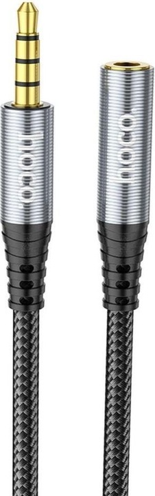 Actual product image Hoco - Audio Cable (UPA20) - Jack 3.5mm, 1xMale to 1xFemale, 2m - Grey (2 m)