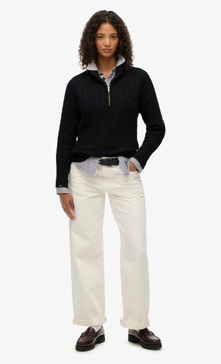 Produktbild Superdry Pullover mit gebürstetem Zopfmuster für Damen (L)