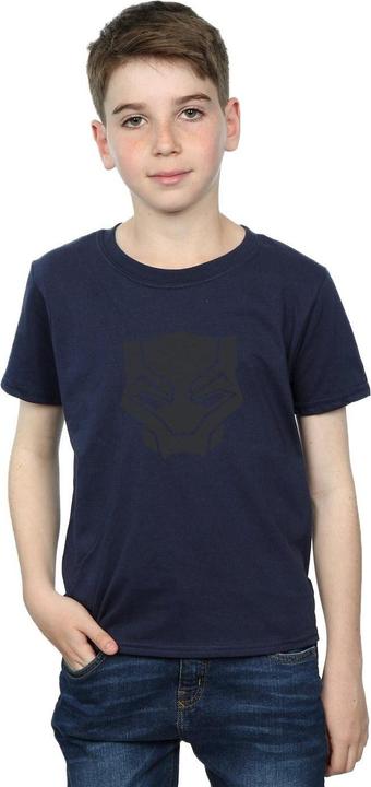 Produktbild Jungen Black Panther Schwarz auf Schwarz TShirt (152, 158)