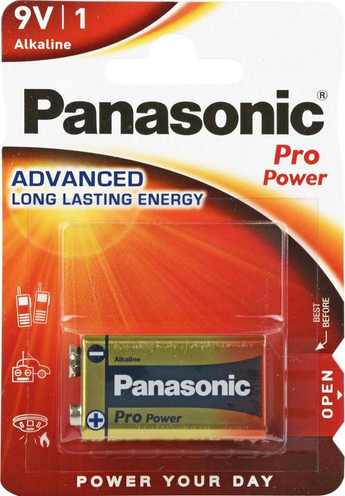 Produktbild Panasonic Batterie Alkali Block 9V 6LR61, 1 St (1 Stk., 9V Block)