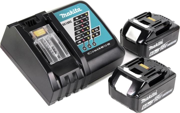 Actual product image Makita DST 221 RGJ 18 V Li-ion battery tacker in Makpac + 2x BL 1860 B 6,0 Ah Li-ion battery + DC 18 RC La