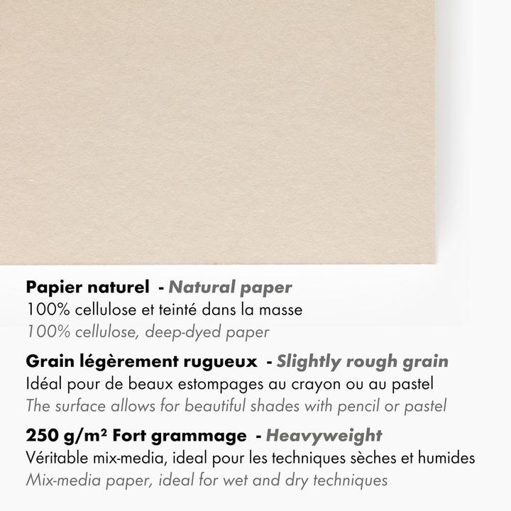 Produktbild Clairefontaine Paint ON Natur A4 (250 g/m², 30x)