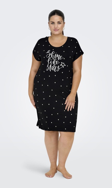 Image du produit Only Robe rayée curvy à manches courtes (M)