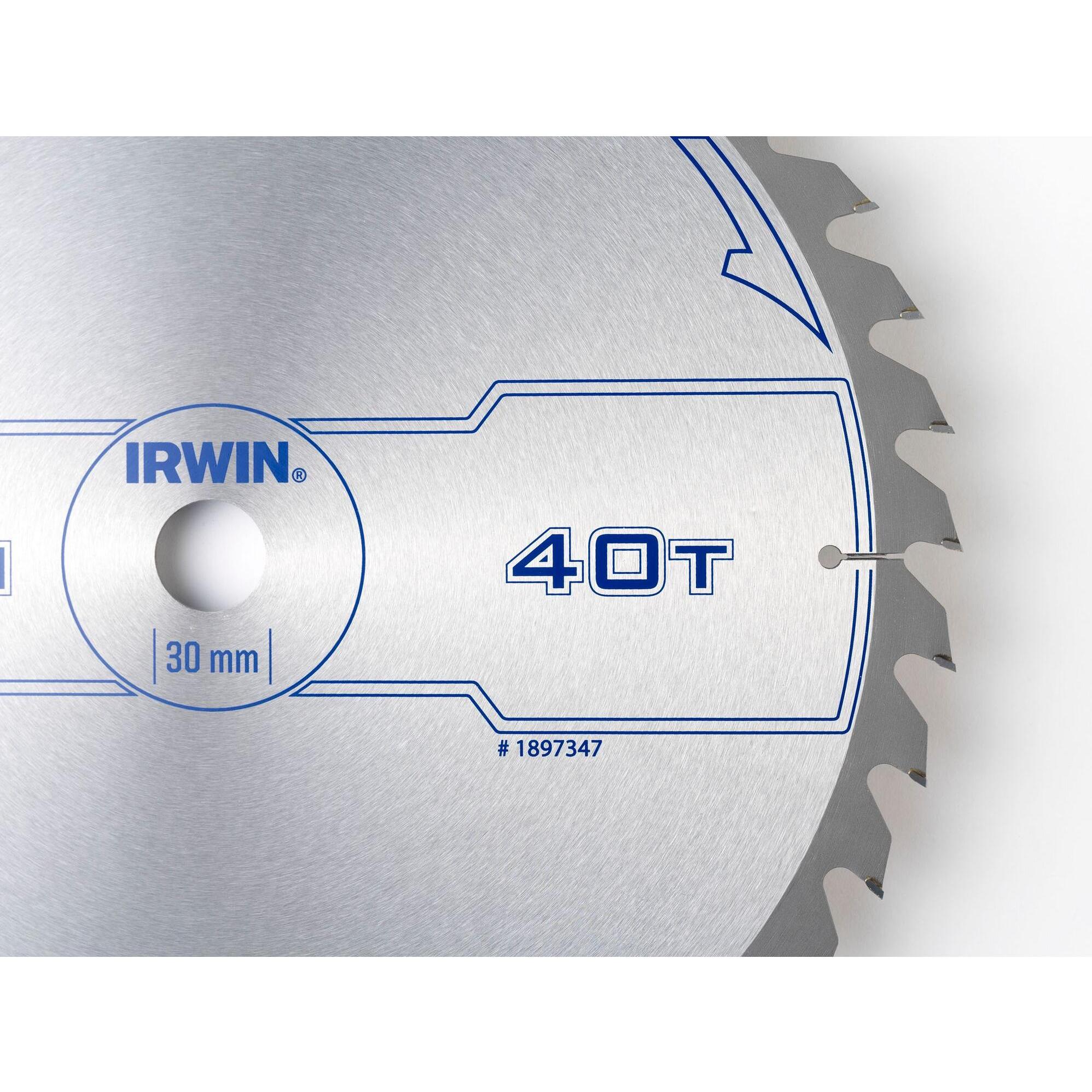 Thumbnail - Irwin, Sägeblatt, IRW1897347 400 x 30 mm 40Teeth Kreissägeblatt mit ATB Mahlgrössen Zahn