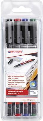 Produktbild Edding Ohp (Blau, Grün, Rot, Schwarz, 0.60 mm, 4 x)
