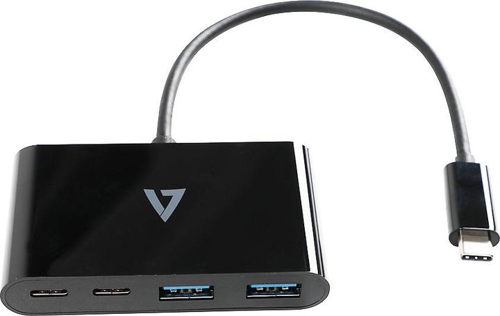 Produktbild V7 USB-C to 4IN1 HUB PORT ADAPTER (USB-C, 4 Ports)