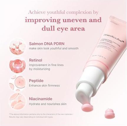 Produktbild Medicube PDRN Pink Peptide Eye Cream (Augenpflege Crème, 30 ml, Tag + Nacht)