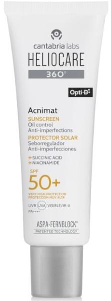 Actual product image Heliocare 360 Acnimat SPF 50+ 50 ml (Suntan cream, SPF 50+, 50 ml)