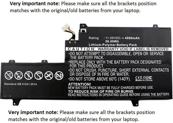 Produktbild CoreParts MBXHP-BA0141 (1 Zellen, 4900 mAh)