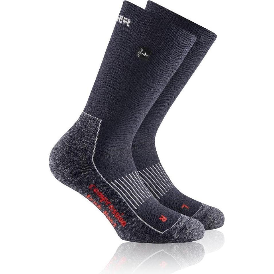 Rohner, Unisex, Sportsocken, Compression Trek Light L/R (36 - 38), Blau