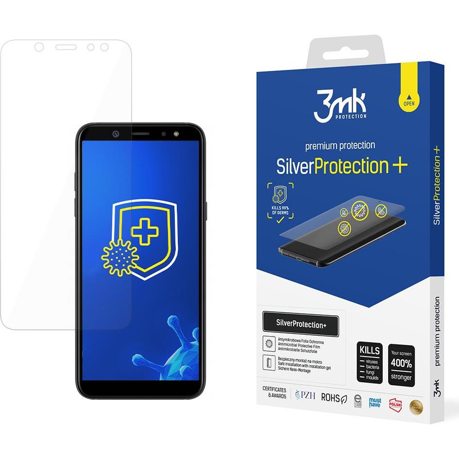 3MK Samsung Galaxy A6 - SilverProtection+ (1 Stück, Samsung Galaxy A6), Smartphone Schutzfolie, Silber