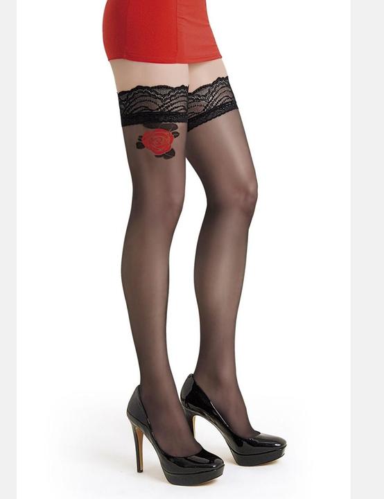 Actual product image Legg Story hold-up stockings Flora T3/4