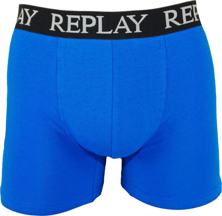 Immagine prodotto Replay Trunk BOXER Style 01/C Basic Cuff Logo im 2er Pack (XL, Confezione da 2)
