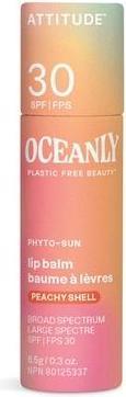 Attitude Oceanly Tinted Lip Balm with SPF 30 EWG Verified Plastic-Free (Lip oil)