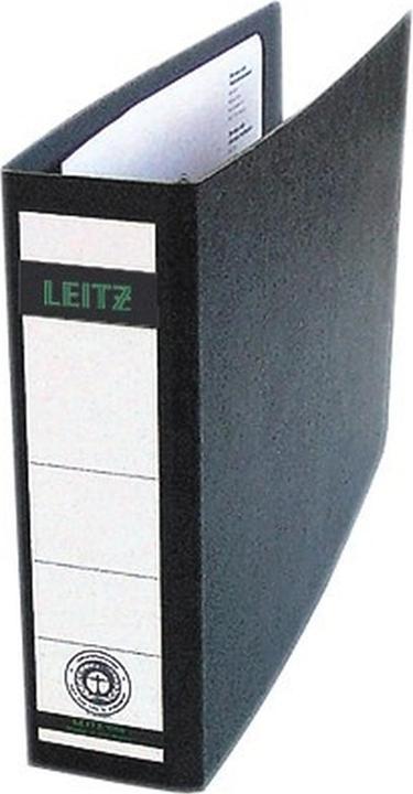 Produktbild Leitz Hartpappe-Ordner, 180 Grad, DIN A5 quer, 56 mm,schwarz Einband aus Hartpappe, mit aufgeklebtem (A5, 56 mm, 1 Stk.)