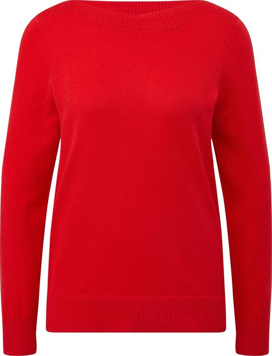 Produktbild s.Oliver Strickpullover Feinstrickpullover mit U-Boot-Ausschnitt (46)