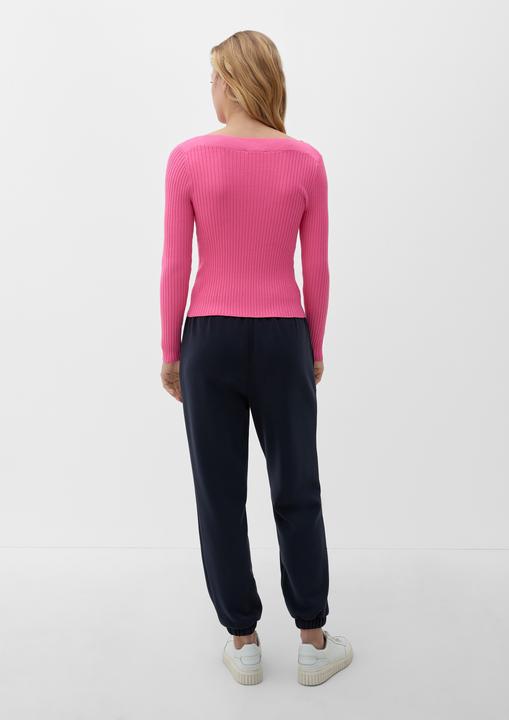 Produktbild s.Oliver Strickpullover Pullover mit U-Boot-Ausschnitt (44)