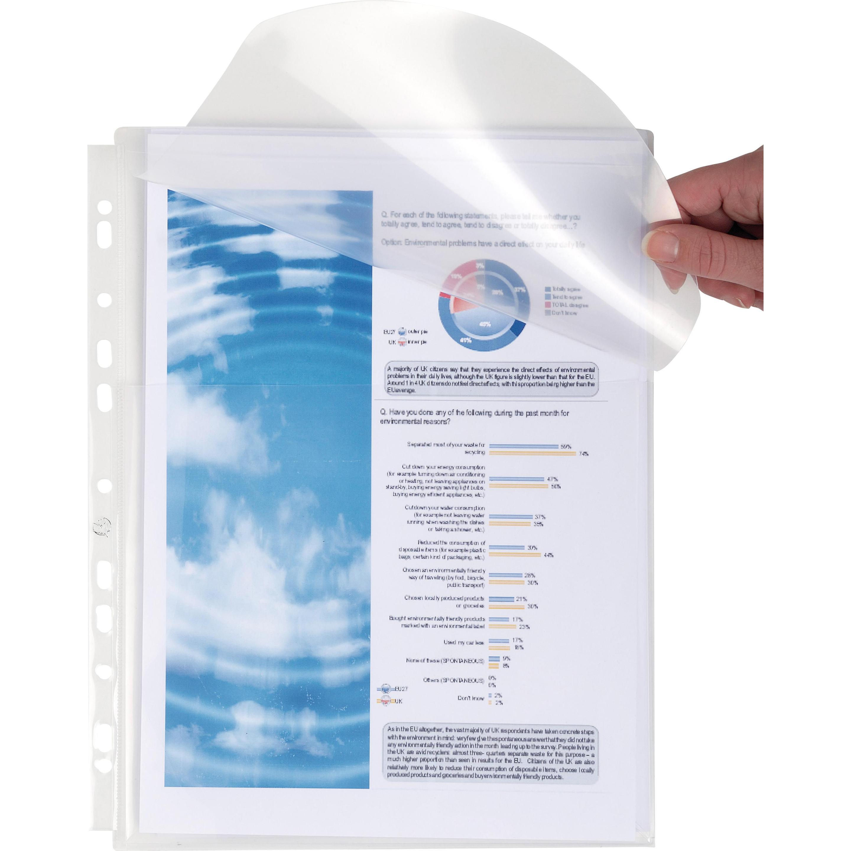 Exacompta, Mappe, Zeigetasche Känguruh A4, Transparent (A4, 10 x)