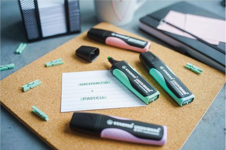 Produktbild STABILO GREEN BOSS Textmarker (Mehrfarbig, 5 mm, 4 x)