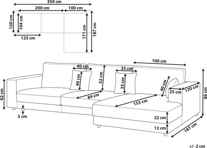 Actual product image Beliani Lofoten (Corner sofa)