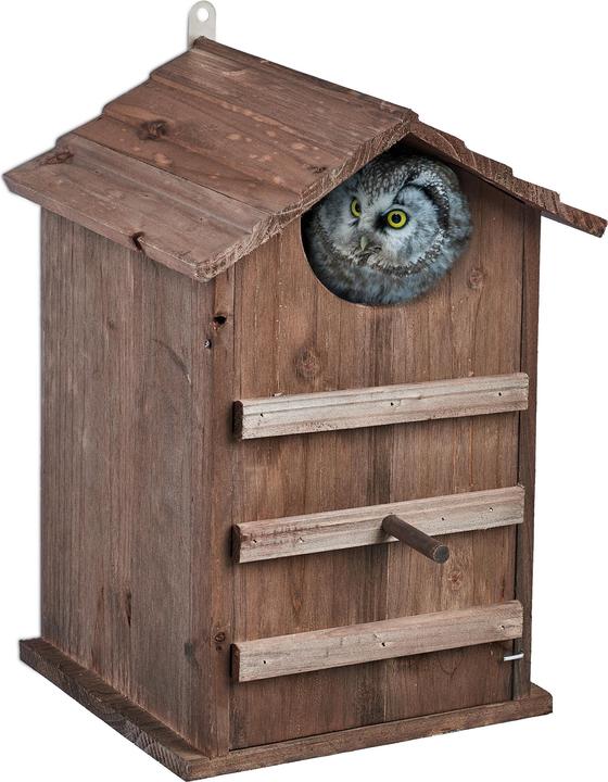 Actual product image Relaxdays Owl nesting box