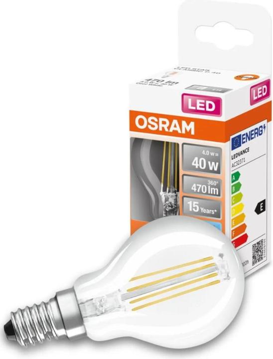 Produktbild Osram Led Retrofit Classic P (E14, 4 W, 470 lm, 1 x, E)