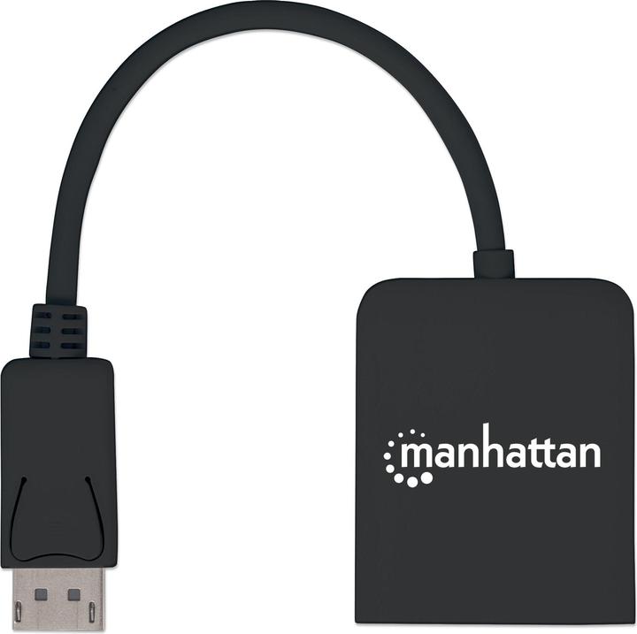 Actual product image Manhattan DisplayPort to 2-port HDMI splitter hub with MST